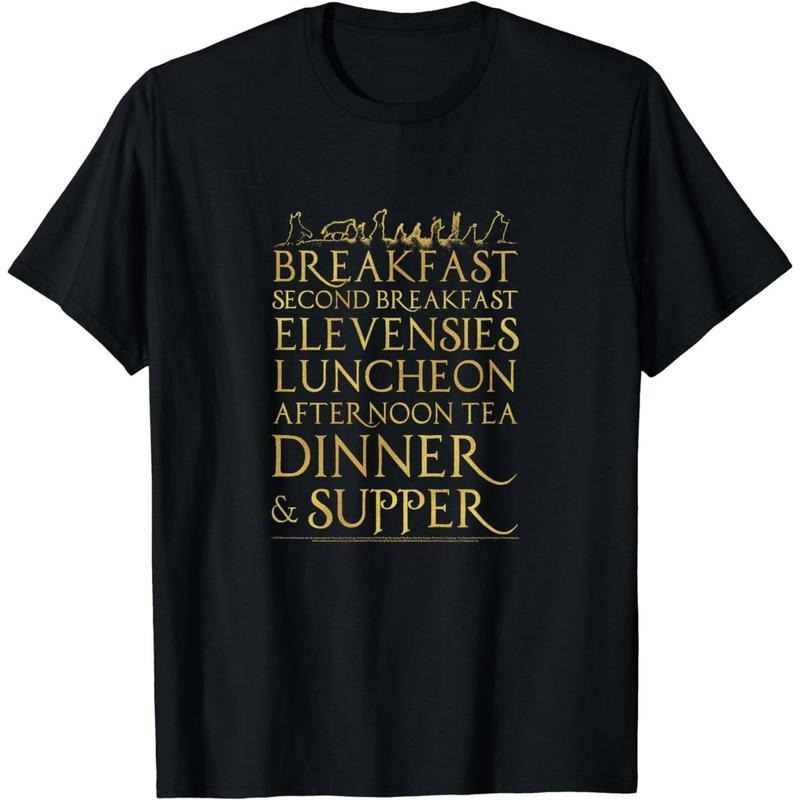 [100% Cotton] Short Sleeve Lord Rings Breakfast - Adult & Kids T-Shirts, Sweatshirts & Hoodies apparel design preview 1