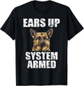 [100% Cotton] German Shepherd Ears Up System Armed - Adult & Kids T-Shirts, Sweatshirts & Hoodies apparel design preview 1