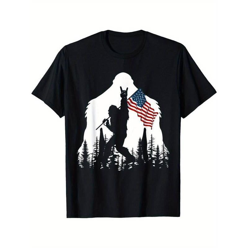 [100% Cotton] High Quality Funny American Flag - Adult & Kids T-Shirts, Sweatshirts & Hoodies apparel design preview 1