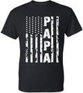 [100% Cotton] Papa Vintage American Flag - Adult & Kids T-Shirts, Sweatshirts & Hoodies apparel design preview 1