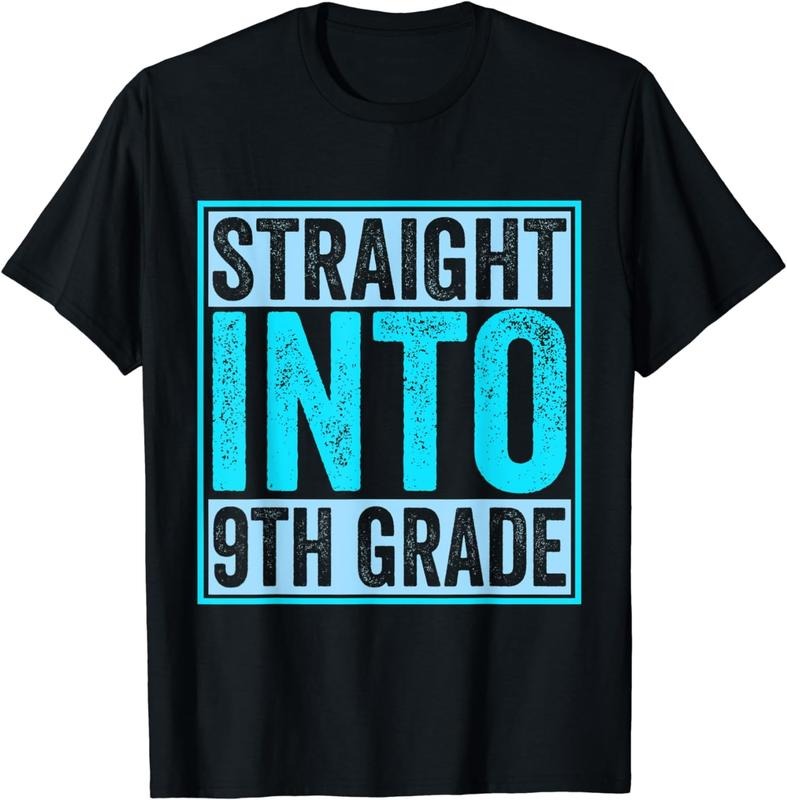[100% Cotton]Back School Straight 9th Grade - Adult & Kids T-Shirts, Sweatshirts & Hoodies apparel design preview 1