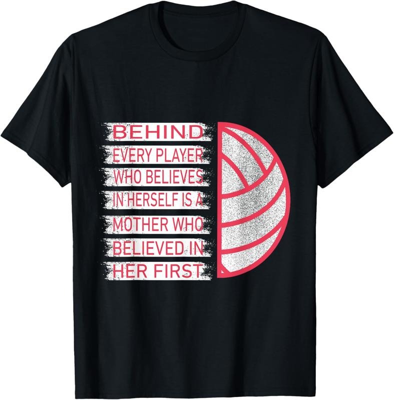 100% Cotton Behind Every Player Is Mother Volleyball - Adult & Kids T-Shirts, Sweatshirts & Hoodies apparel design preview 1