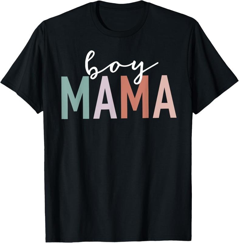 100% Cotton Boy Mama Mother Mom Leopard Print - Adult & Kids T-Shirts, Sweatshirts & Hoodies apparel design preview 1