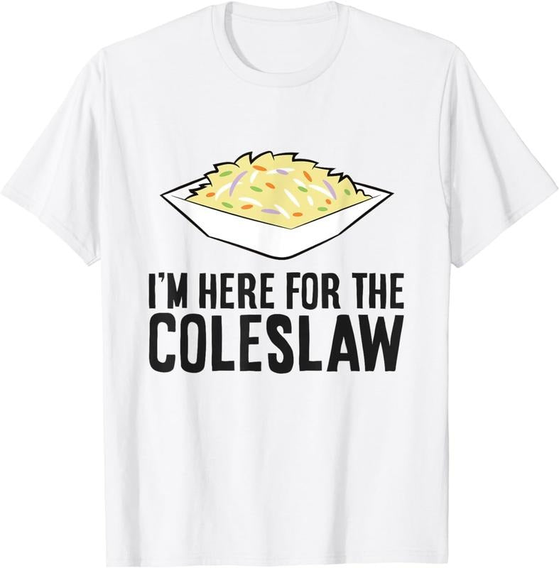 [100% Cotton]Coleslaw Cabbage Lover I'M Here Coleslaw - Adult & Kids T-Shirts, Sweatshirts & Hoodies apparel design preview 1