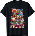 [100% Cotton]Countryballs World Flags - Adult & Kids T-Shirts, Sweatshirts & Hoodies apparel design preview 1