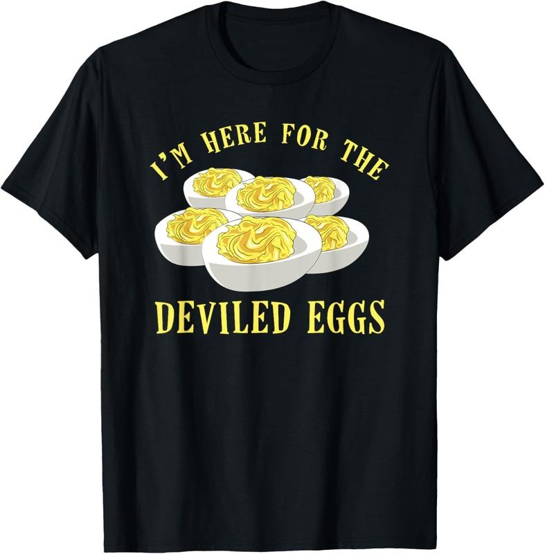 100% Cotton Deviled Egg Funny Food - Adult & Kids T-Shirts, Sweatshirts & Hoodies apparel design preview 1