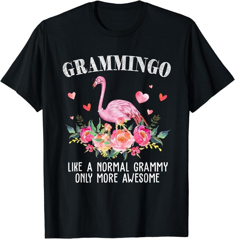 [100% Cotton]Flamingo Grammingo Like Normal Grammy - Adult & Kids T-Shirts, Sweatshirts & Hoodies apparel design preview 1