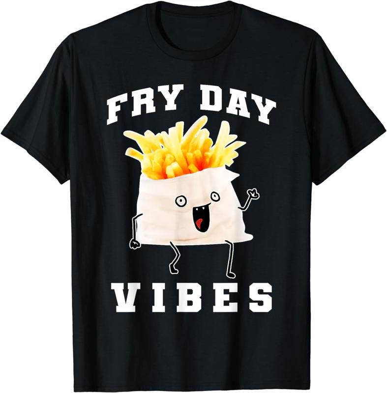 [100% Cotton]Fry Day Every Is Fryday Funny French - Adult & Kids T-Shirts, Sweatshirts & Hoodies apparel design preview 1