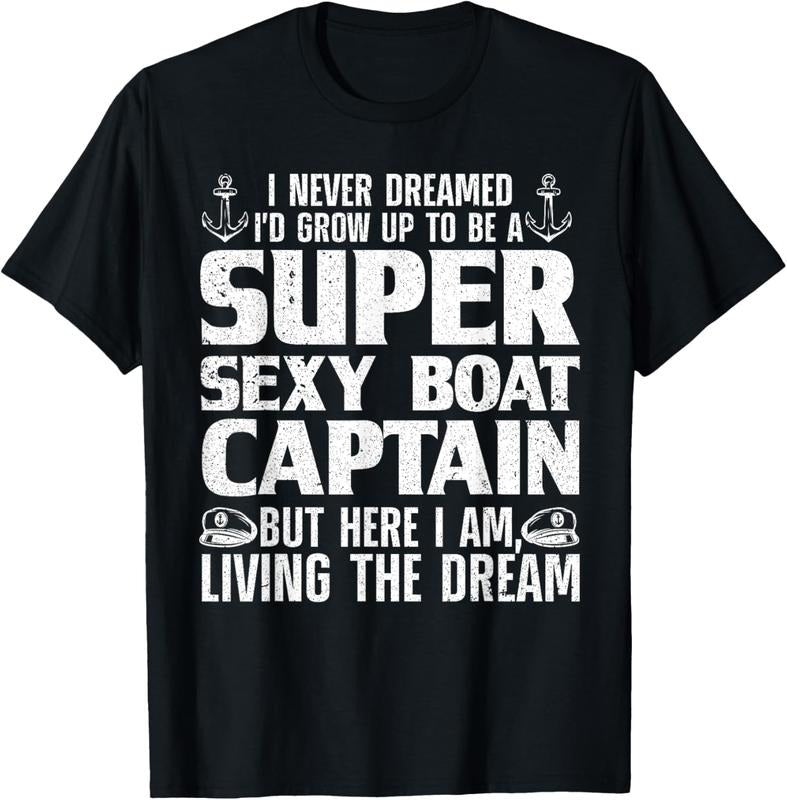 100% Cotton Funny Boat Captain Boating - Adult & Kids T-Shirts, Sweatshirts & Hoodies apparel design preview 1
