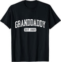 100% Cotton Granddaddy Est 2025 Promoted Announcement - Adult & Kids T-Shirts, Sweatshirts & Hoodies apparel design preview 1