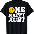 [100% Cotton]Groovy One Happy Dude Aunt 1st Family - Adult & Kids T-Shirts, Sweatshirts & Hoodies apparel design preview 1