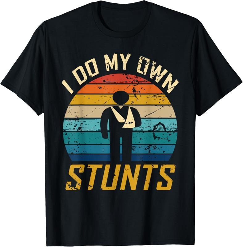 100% Cotton I Do All My Own Stunts Funny Broken Bones - Adult & Kids T-Shirts, Sweatshirts & Hoodies apparel design preview 1