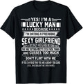 100% Cotton I'M Lucky Man Because Dating Freaking - Adult & Kids T-Shirts, Sweatshirts & Hoodies apparel design preview 1