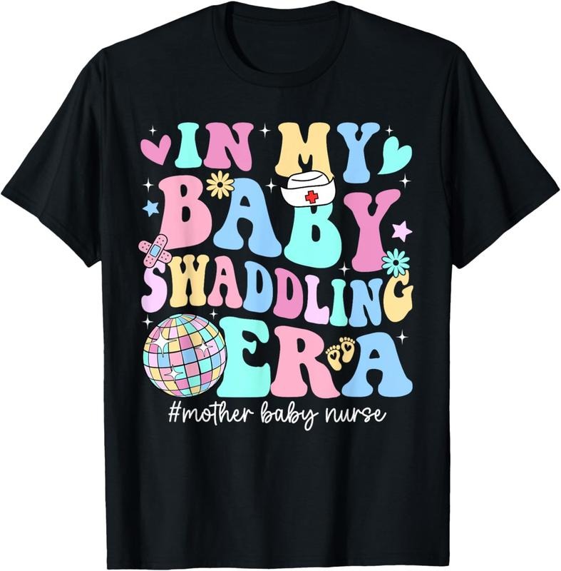 100% Cotton My Swaddling Era Mother Nurse Postpartum - Adult & Kids T-Shirts, Sweatshirts & Hoodies apparel design preview 1