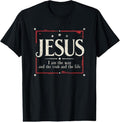 100% Cotton Jesus 2024 I Am Way Truth Life - Adult & Kids T-Shirts, Sweatshirts & Hoodies apparel design preview 1