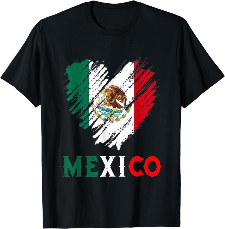 [100% Cotton]Mexico City Mexican Flag Heart Viva - Adult & Kids T-Shirts, Sweatshirts & Hoodies apparel design preview 1