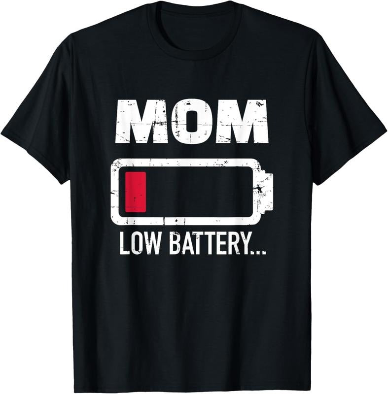 100% Cotton Mom Low Battery - Adult & Kids T-Shirts, Sweatshirts & Hoodies apparel design preview 1