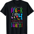 [100% Cotton]My 1st Day Pre K I Am 4 Years Old Ready - Adult & Kids T-Shirts, Sweatshirts & Hoodies apparel design preview 1