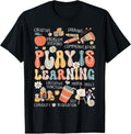100% Cotton Play Is Learning Funny Preschool - Adult & Kids T-Shirts, Sweatshirts & Hoodies apparel design preview 1