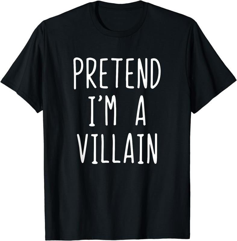 [100% Cotton]Pretend I'M Villain Costume Halloween - Adult & Kids T-Shirts, Sweatshirts & Hoodies apparel design preview 1