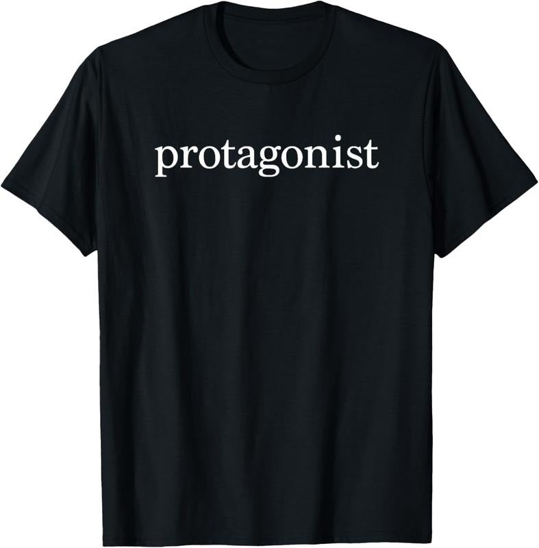 100% Cotton Protagonist Funny English Majors Teachers - Adult & Kids T-Shirts, Sweatshirts & Hoodies apparel design preview 1