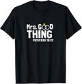 [100% Cotton]Proverbs Christian Couples Mrs. Good - Adult & Kids T-Shirts, Sweatshirts & Hoodies apparel design preview 1