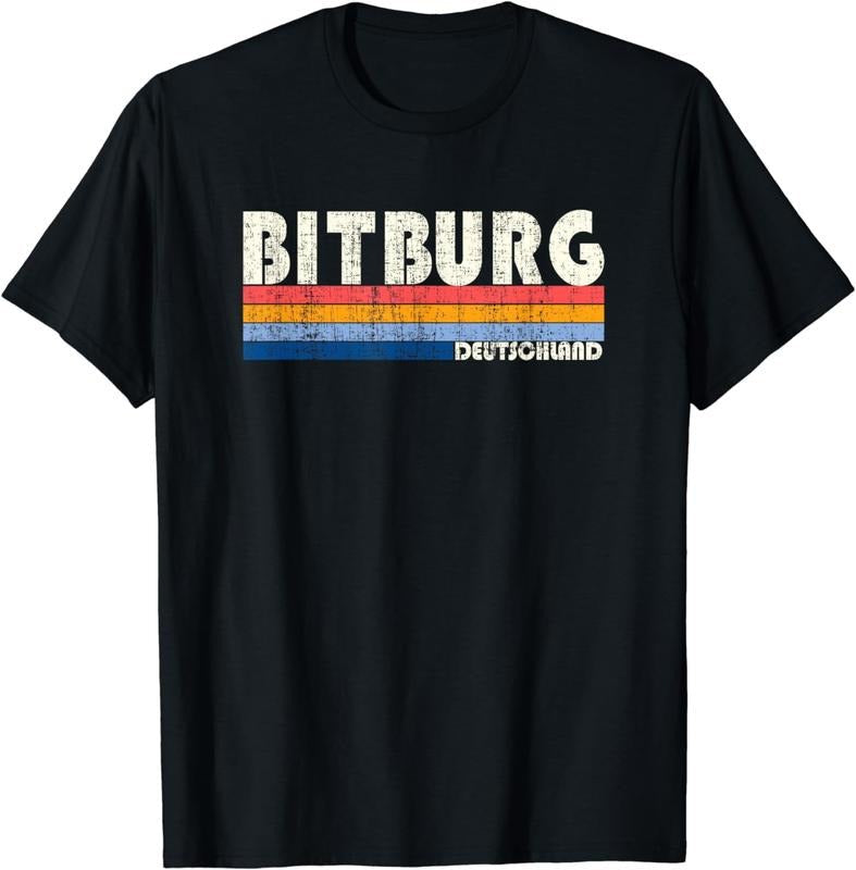 [100% Cotton]Retro Vintage 70s 80s Bitburg - Adult & Kids T-Shirts, Sweatshirts & Hoodies apparel design preview 1