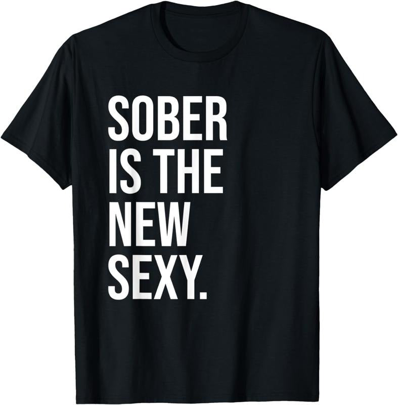 [100% Cotton]Sober Is New Sexy Sober AF Proud - Adult & Kids T-Shirts, Sweatshirts & Hoodies apparel design preview 1