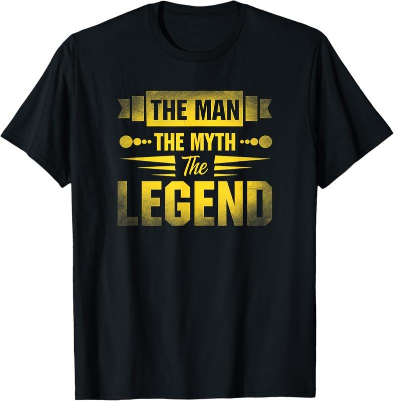 100% Cotton Man Myth Legend - Adult & Kids T-Shirts, Sweatshirts & Hoodies apparel design preview 1