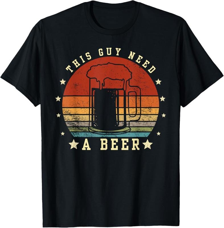 100% Cotton This Guy Needs Beer Pun Funny Craft Dad - Adult & Kids T-Shirts, Sweatshirts & Hoodies apparel design preview 1