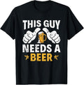 100% Cotton This Type Needs Beer Funny Drinker - Adult & Kids T-Shirts, Sweatshirts & Hoodies apparel design preview 1