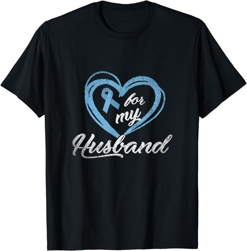 [100% Cotton]Warrior Husband Wife Prostate Cancer - Adult & Kids T-Shirts, Sweatshirts & Hoodies apparel design preview 1
