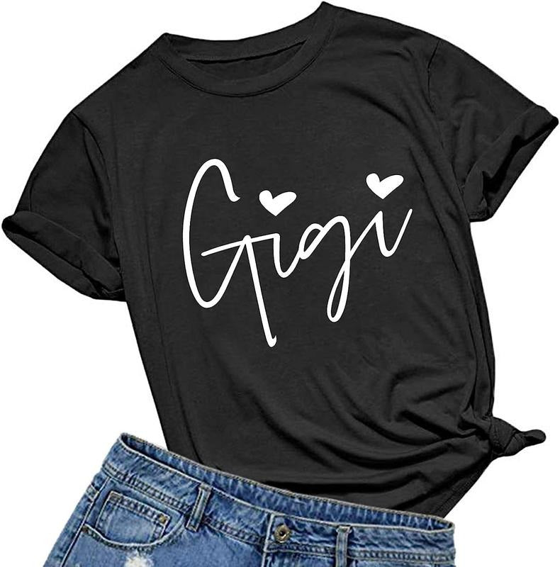 [100% Cotton] Gigi Heart Grandma Cute Funny Short - Adult & Kids T-Shirts, Sweatshirts & Hoodies apparel design preview 1
