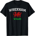 [100% Cotton]Wrexham Wales Retro Vintage - Adult & Kids T-Shirts, Sweatshirts & Hoodies apparel design preview 1