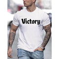 100% Cotton VICTORY Letter Print Creative Top Casual - Adult & Kids T-Shirts, Sweatshirts & Hoodies apparel design preview 1