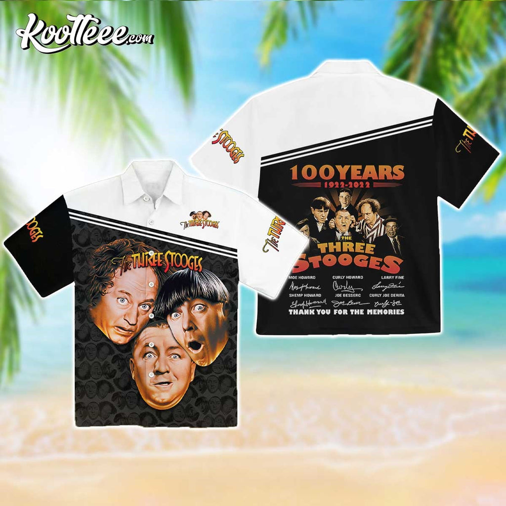 100 Years Of The Three Stooges 1922-2022 Hawaiian - Adult & Kids T-Shirts, Sweatshirts & Hoodies apparel design preview 1