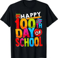 100th Day School Teachers Happy 100 Days - Adult & Kids T-Shirts, Sweatshirts & Hoodies apparel design preview 1