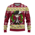 Dracule Mihawk One Piece Anime 3D Ugly Christmas Sweater - Holiday Gift product image