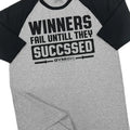 116. Winners Fail Funny Workout Gym - Adult & Kids T-Shirts, Sweatshirts & Hoodies apparel design preview 1