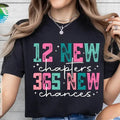 12 New Chapters 365 Chances Year 2025 Happy Crew Eve - Adult & Kids T-Shirts, Sweatshirts & Hoodies apparel design preview 1