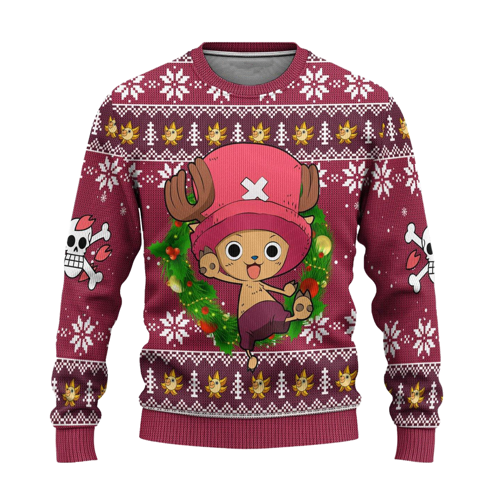 Chopper One Piece Anime 3D Ugly Christmas Sweater - Holiday Gift product image