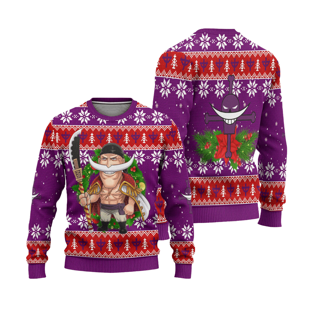 Edward Newgate One Piece 3D Ugly Christmas Sweater - Holiday Gift product image 3