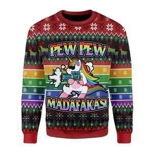 Avocado Oh my god look at her 3D Christmas Sweater - Holiday Gift product image 3