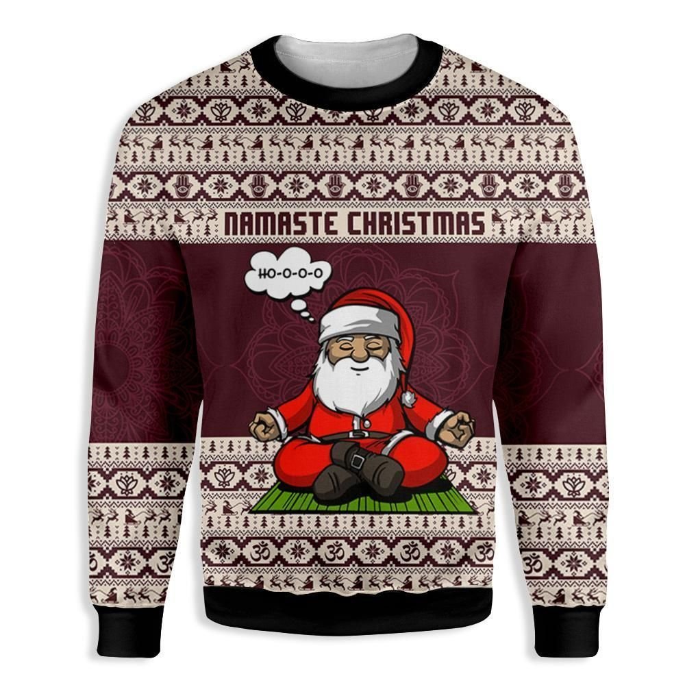Namaste 3D Christmas Sweater - Holiday Gift product image 2