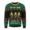 Avocado Oh my god look at her 3D Christmas Sweater - Holiday Gift product image