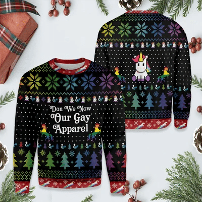 Lgbt don’t we now our gay apparel 3D Christmas Sweater - Holiday Gift product image