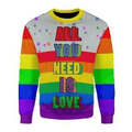 All you need is love 3D Christmas Sweater - Holiday Gift product image