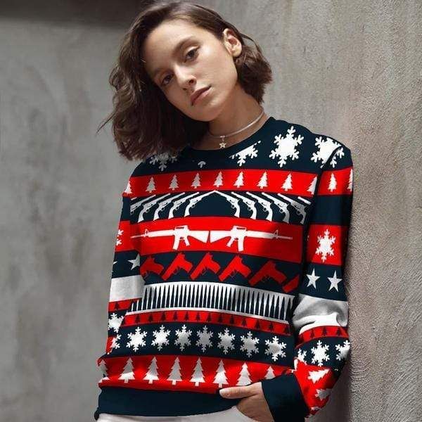 Snowflake cool style 3D Ugly Christmas Sweater - Holiday Gift product image 2