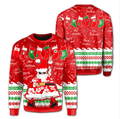 Santa dancing merry 3D Christmas Sweater - Holiday Gift product image