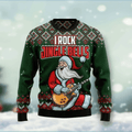 Santa i rock jingle bell 3D Christmas Sweater - Holiday Gift product image